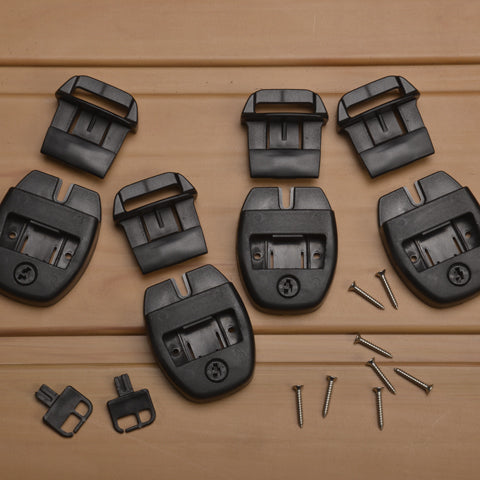 Cover Locks Push Button Release Set of 4